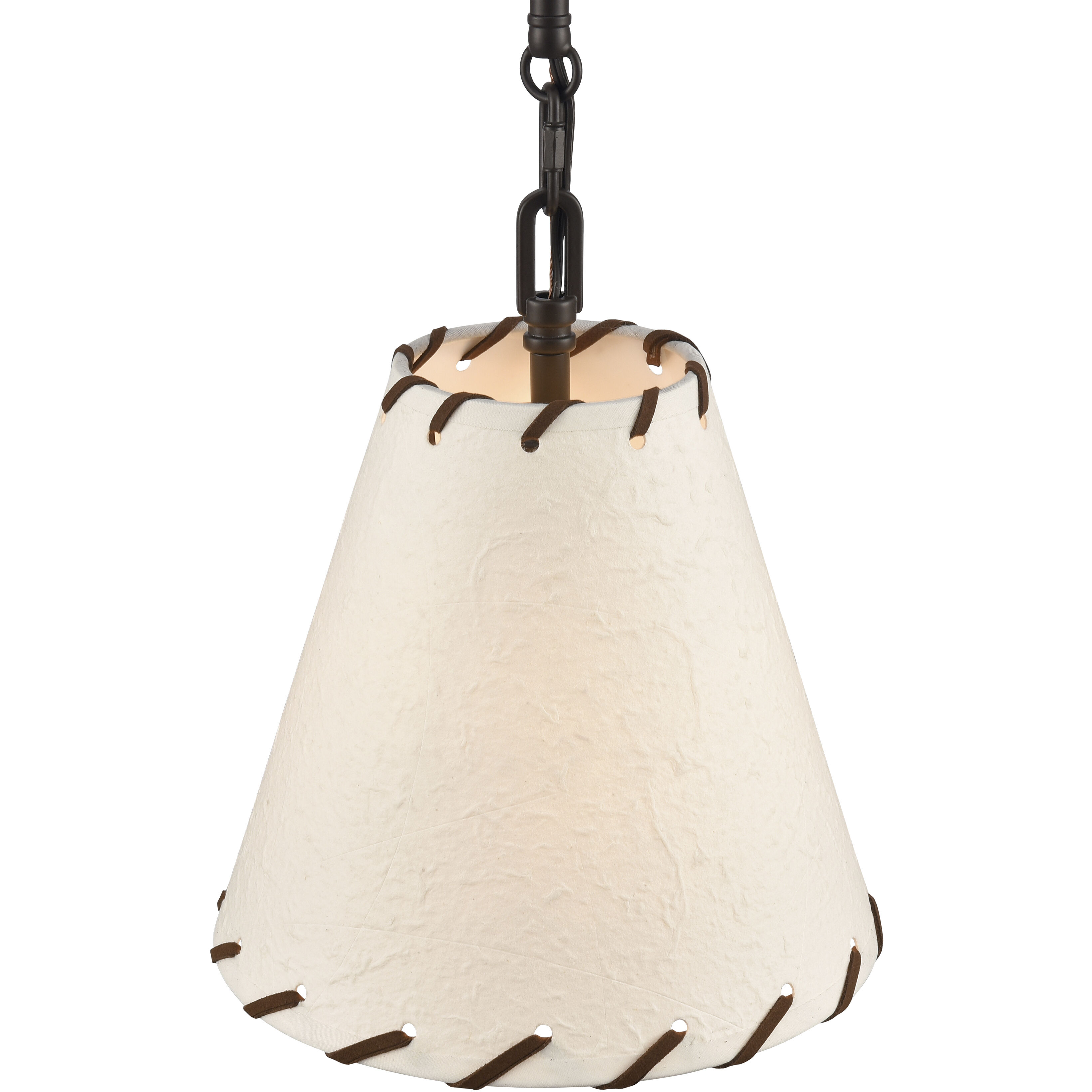 Marion 1 Light 9 inch Oil Rubbed Bronze with Natural Pendant Ceiling Light