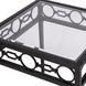 Southport Iron Outdoor End Table in Black