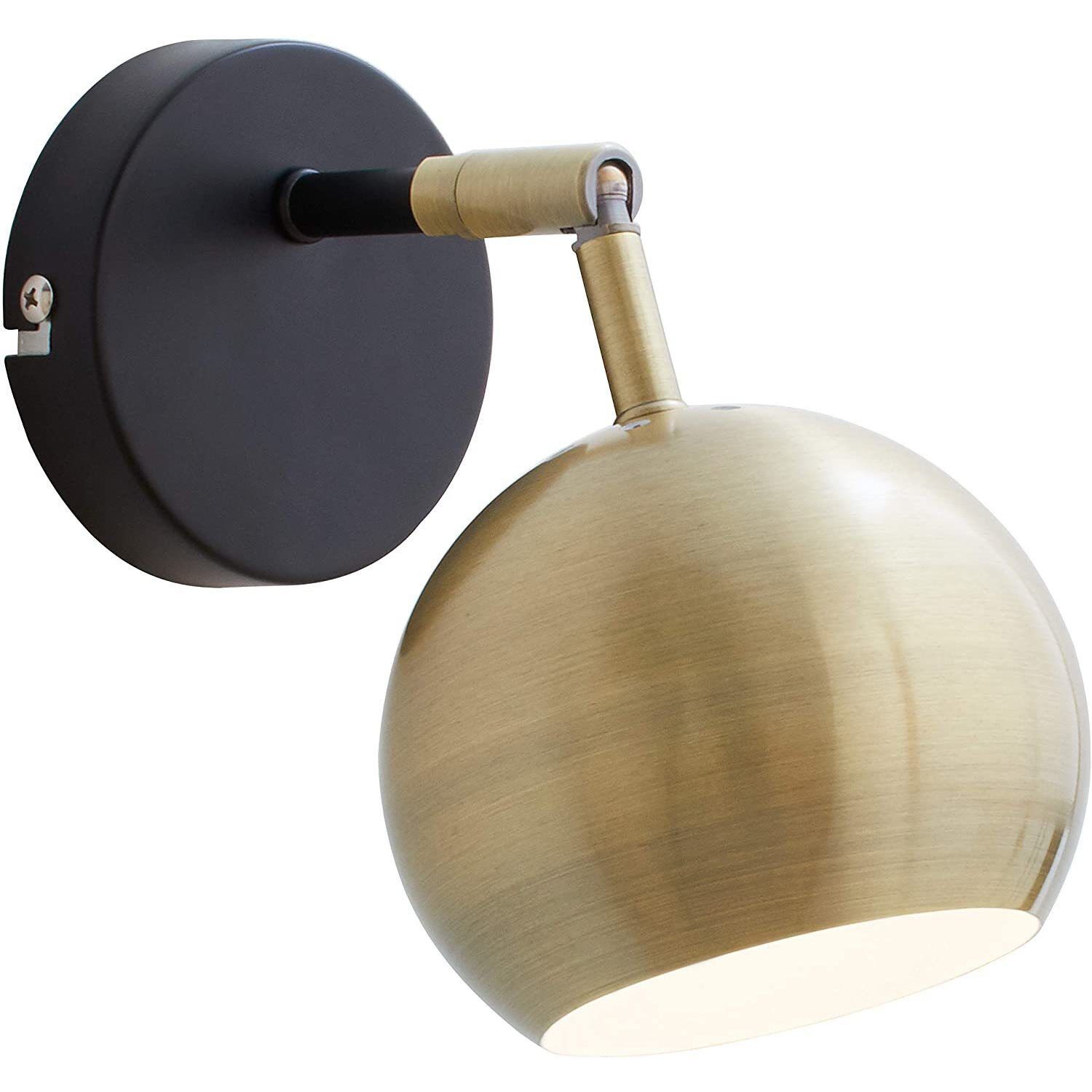 Sophia LED 4.75 inch Brass/Steel/Black Wall Light