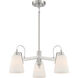 Beckonridge 3 Light 22 inch Brushed Nickel Chandelier Ceiling Light