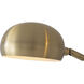 Mushroom 85 inch 4 watt Black Nickel Arc Floor Lamp Portable Light