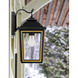 Hawkins 1 Light 14 inch Matte Black and Textured Gold Outdoor Sconce