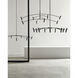 Sean Lavin Aerial LED 60.1 inch Matte Black Chandelier Ceiling Light, Integrated LED
