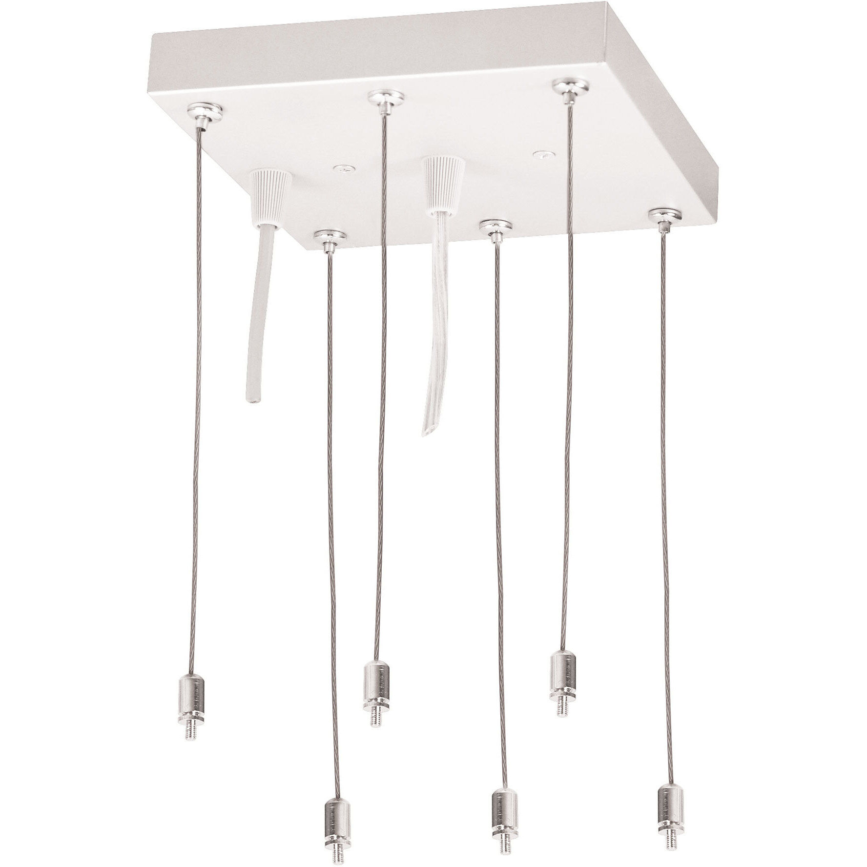 NPDBL Series White Pendant Mounting Kit, For LED Back-Lit Panels, White