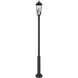 Gannon 3 Light 121.5 inch Black Outdoor Post Mounted Fixture