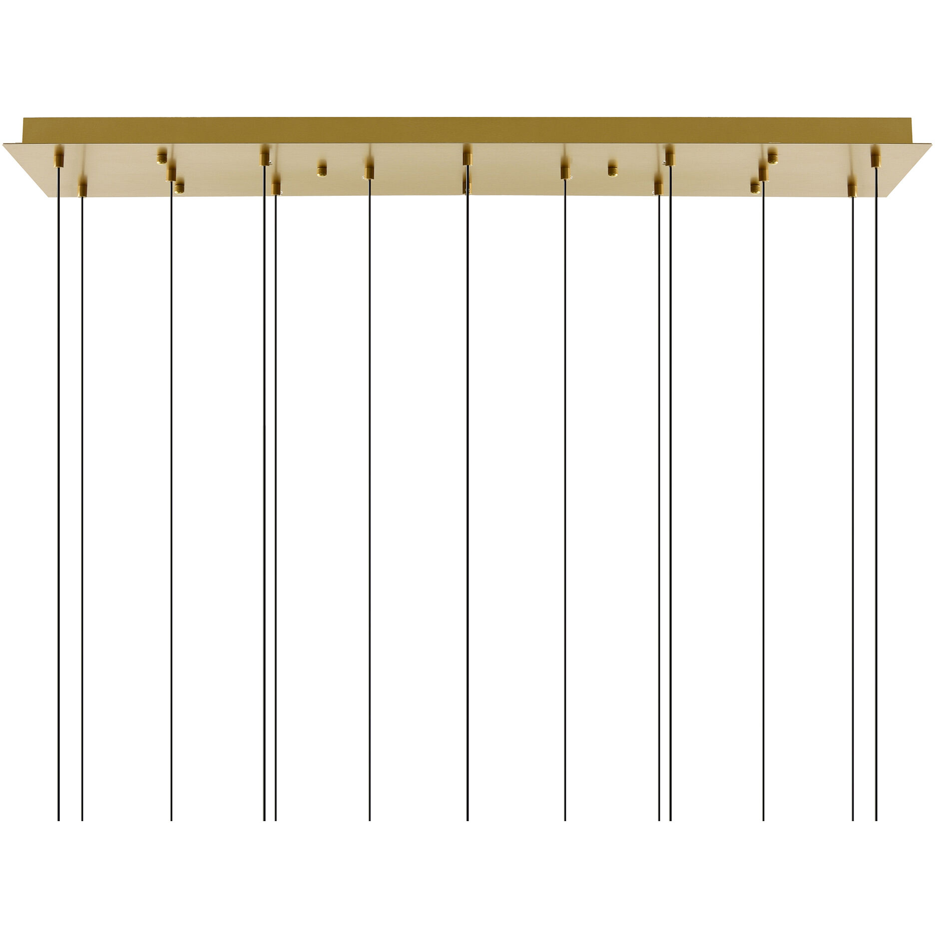 Lava LED 48 inch Brass Chandelier Ceiling Light