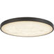 Alora Mood Evelyn 15.13 inch Matte Black and Alabaster Flush Mount Ceiling Light
