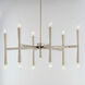 Rome 12 Light 29.25 inch Satin Nickel Chandelier Ceiling Light
