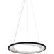 Interlace LED 29.5 inch Black Suspension Light Ceiling Light in LED 80 CRI 2700K 277V, Integrated LED