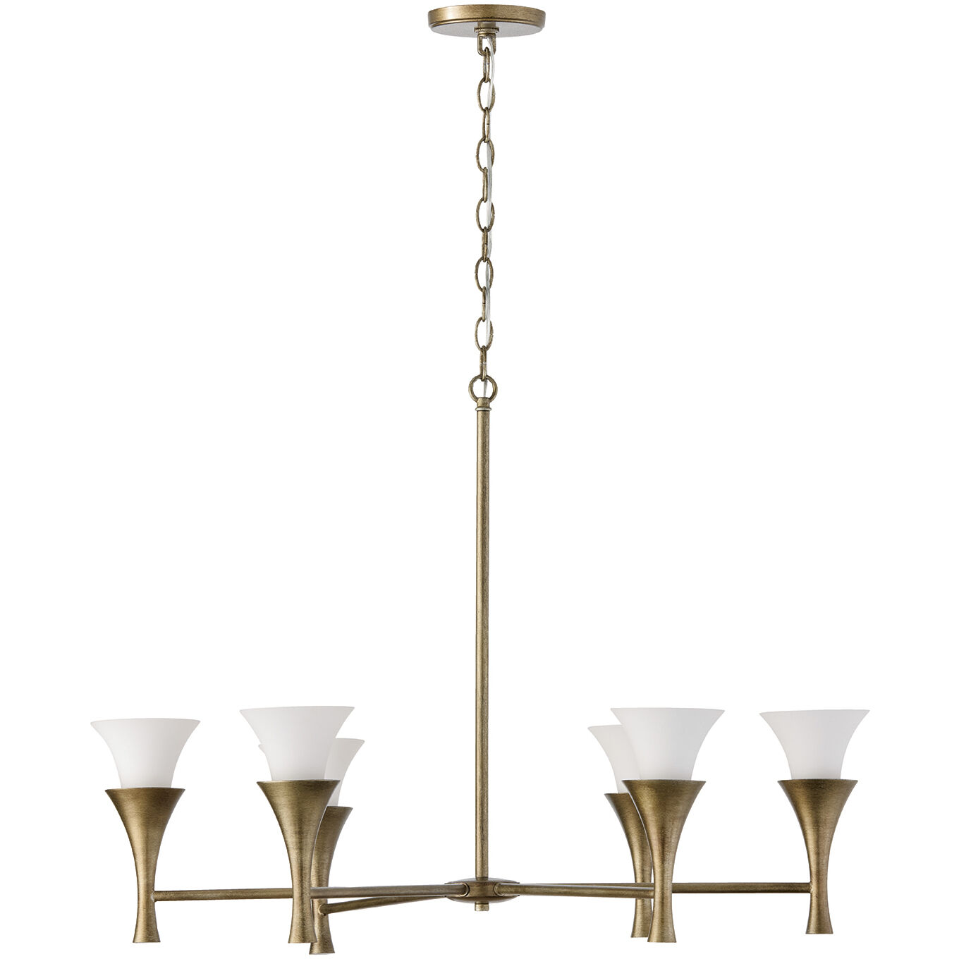 Nola 6 Light 33.75 inch Mystic Luster Chandelier Ceiling Light