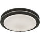 Clarion LED 15 inch Oil Rubbed Bronze Flush Mount Ceiling Light