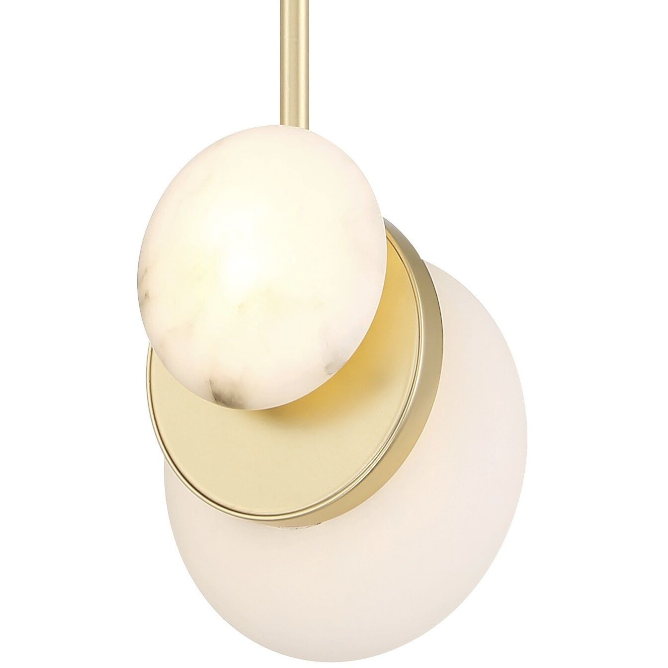 Zill LED 6.25 inch Lily Gold Pendant Ceiling Light