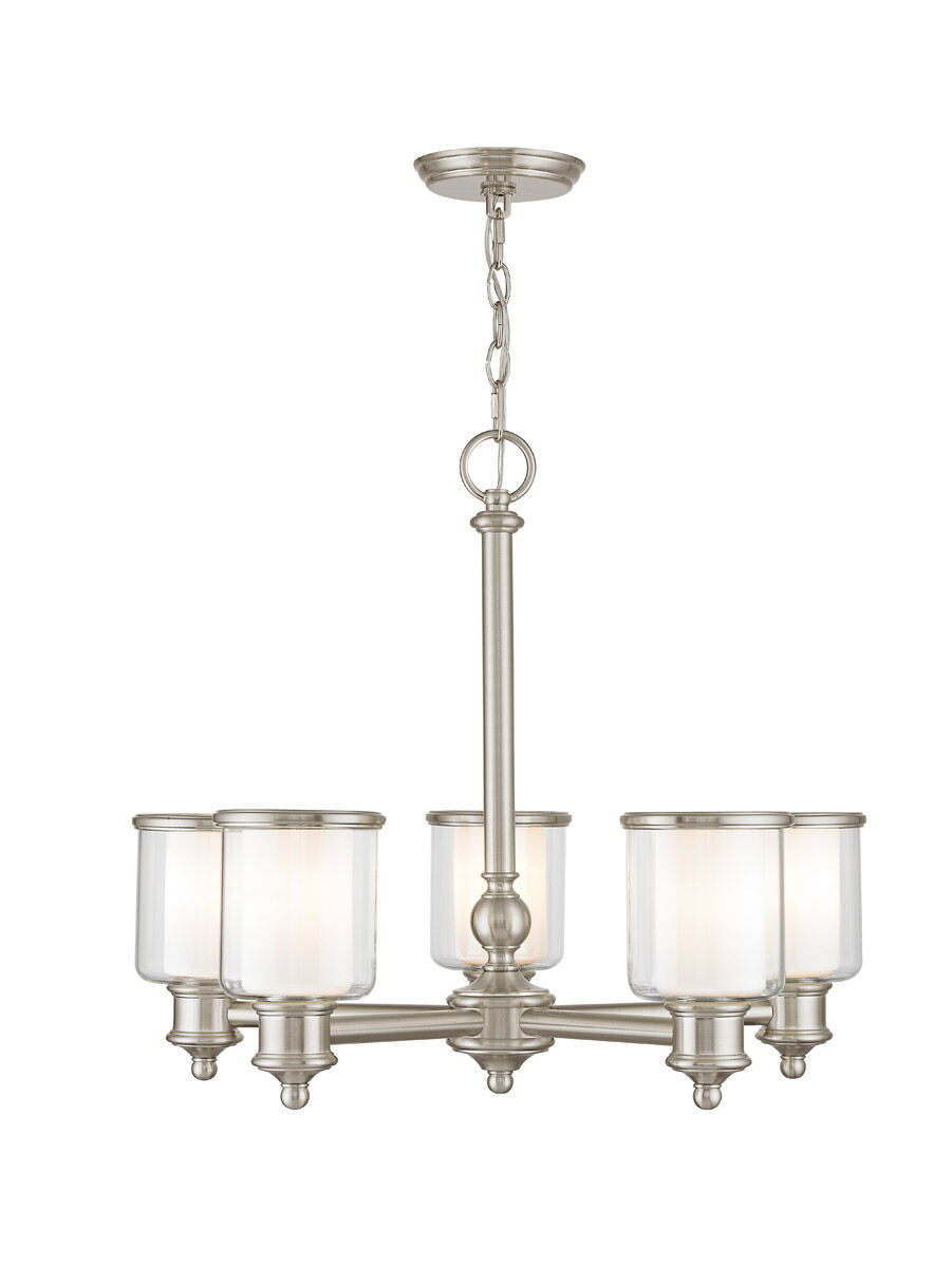 Middlebush 5 Light 25 inch Brushed Nickel Chandelier Ceiling Light
