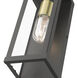 Gaffney 1 Light 11 inch Bronze with Antique Gold Finish Accents Outdoor ADA Medium Wall Lantern, Medium