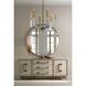 Acrylic 6 Light Acrylic And Brass Chandelier Ceiling Light