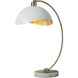 Luna Bella 25 inch 9 watt Weathered Brass and White Table Lamp Portable Light