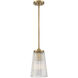 Chantilly 1 Light 8 inch Warm Brass Pendant Ceiling Light, Essentials