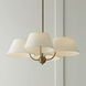 Welsley 4 Light 25.5 inch Aged Brass Chandelier Ceiling Light