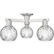 Arcadia Athens Water Glass 3 Light 23.5 inch Brushed Satin Nickel Semi-Flush Mount Ceiling Light