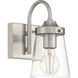 Dickens 1 Light 4.75 inch Brushed Steel Wall Sconce Wall Light