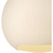 Antibes 1 Light 15 inch Unlacquered Brass Pendant Ceiling Light