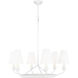 TOB by Thomas O'Brien Ziba 6 Light 32 inch Matte White Chandelier Ceiling Light