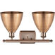 Ballston Dome LED 17.5 inch Antique Copper Bath Vanity Light Wall Light
