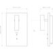 Edge 3.46 inch Matte Nickel Interior Combination Reader Wall Light