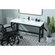 Raya 60 X 22 X 32 inch Black Vanity Sink Set