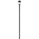 Davina 4 Light 143.25 inch Black Outdoor Post Mounted Fixture in G9