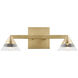 Sean Lavin Midrand LED 14.7 inch Hand-Rubbed Antique Brass Bath Vanity Light Wall Light