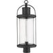 Roundhouse 1 Light 25 inch Black Outdoor Post Mount Fixture in 8