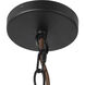 Alora Mood Sloan 3 Light 30 inch Matte Black and White Linen Chandelier Ceiling Light