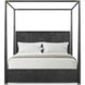 Kesden Silent Black Poster US King Bed, Wooden