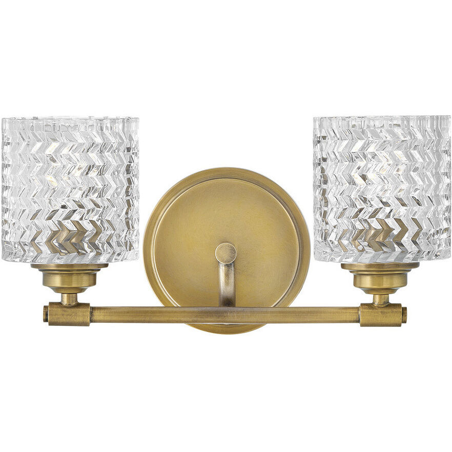 Elle 2 Light 14.50 inch Bathroom Vanity Light