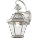 Georgetown 1 Light 15 inch Brushed Nickel Outdoor Wall Lantern