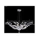 Florale 8 Light 38 inch Silver Crystal Chandelier Ceiling Light