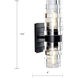 Murano Sconce Wall Light in Matte Black