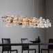 Fusion 16 Light 75.8 inch Dark Smoke Pendant Ceiling Light