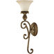 Savannah 1 Light 7 inch Venetian Patina Wall Sconce Wall Light