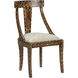 Aryana Brown and White/Cream Chair
