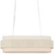 Monreale 5 Light 39.5 inch Sugar White Oval Chandelier Ceiling Light