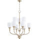 Richmond 9 Light 26 inch Aged Silver Leaf Chandelier Ceiling Light