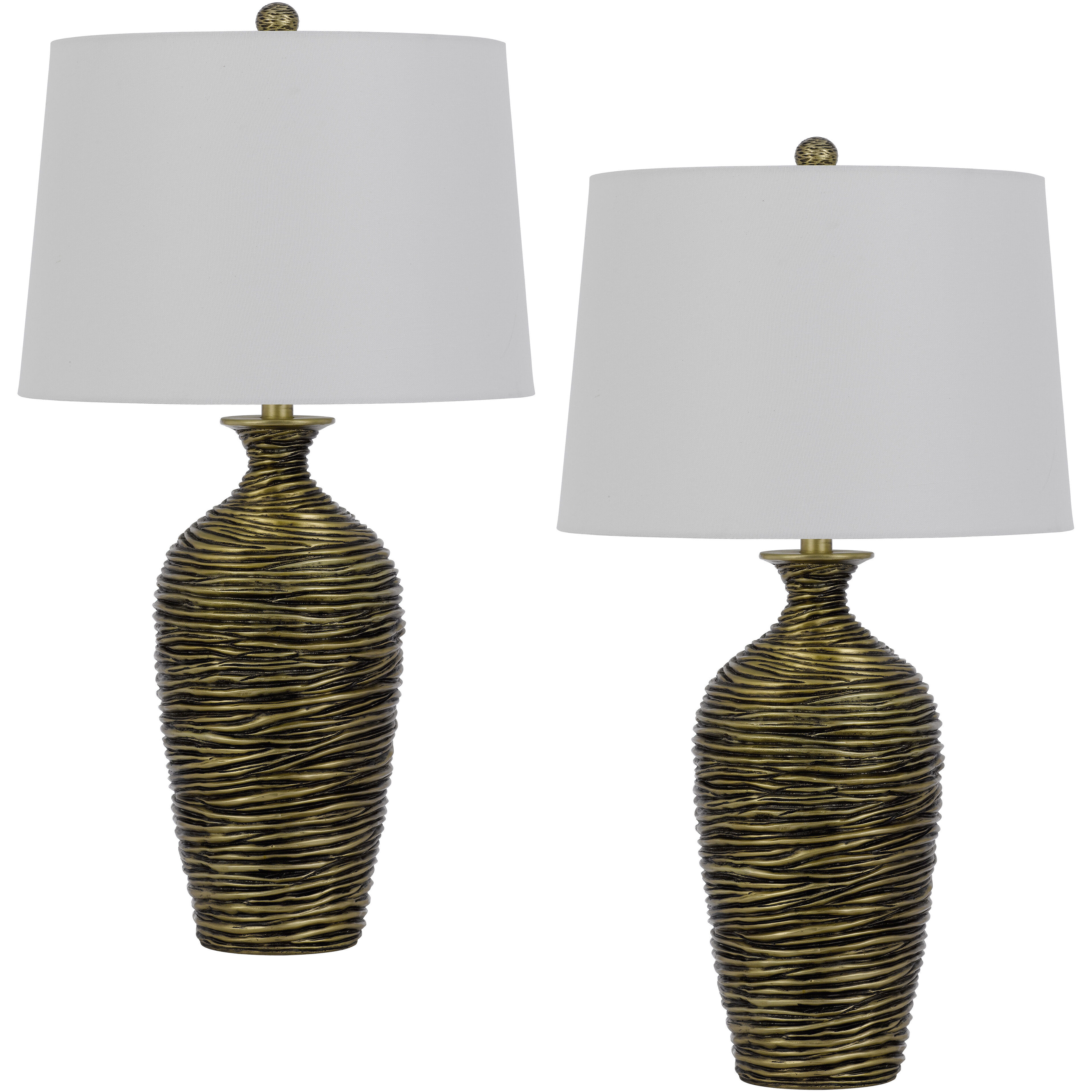 Aurora 29 inch 150.00 watt Antique Bronze Lamp Set Portable Light