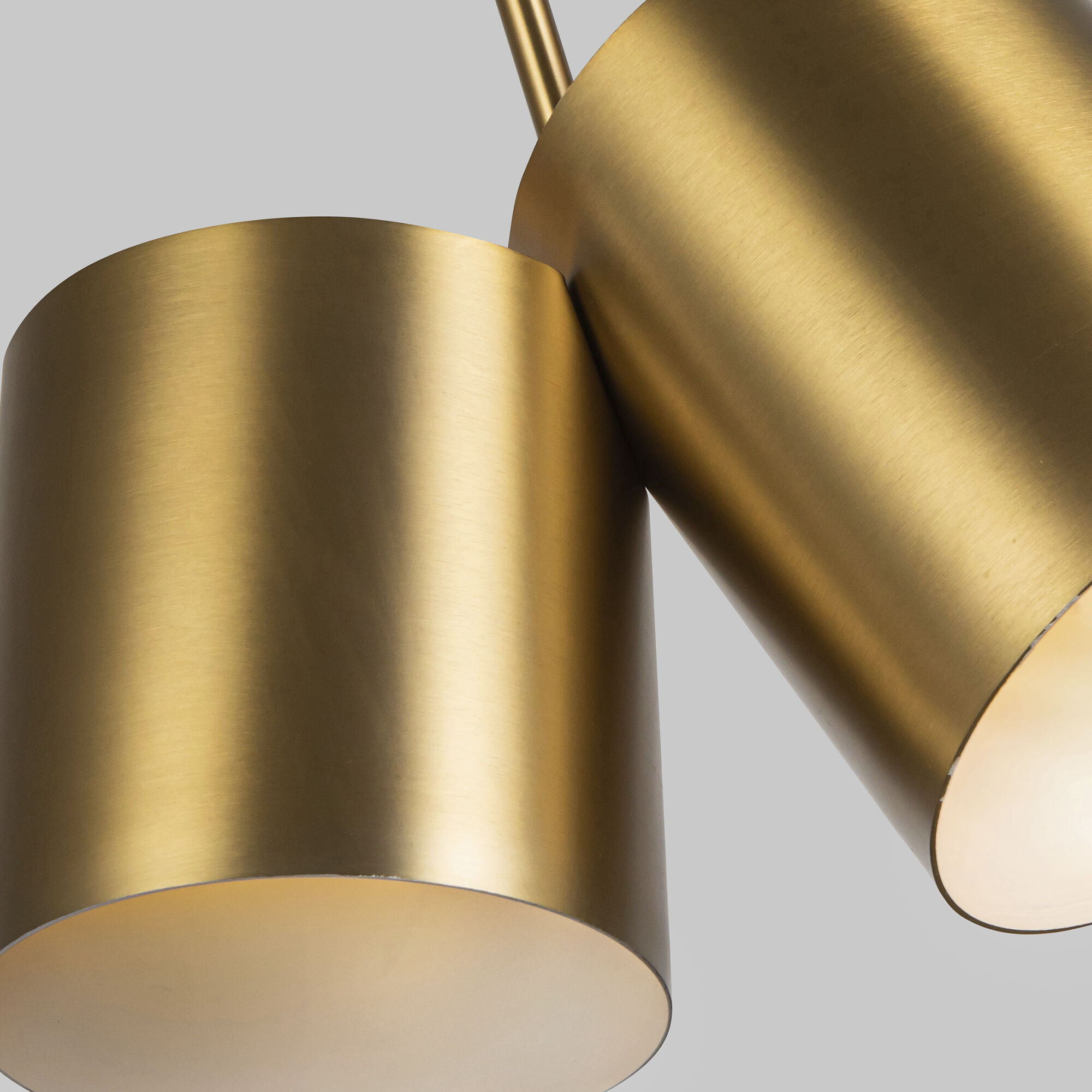 Keiko 2 Light 6 inch Brushed Gold Pendant Ceiling Light