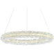 Arielle LED 17 inch Chrome Down Chandelier Ceiling Light