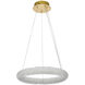 Bowen 1 Light 18 inch Satin Gold Chandelier Ceiling Light