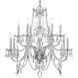 Traditional Crystal 12 Light 31 inch Polished Chrome Chandelier Ceiling Light in Clear Hand Cut