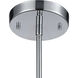 Glass Symphony 1 Light 10 inch Polished Chrome Mini Pendant Ceiling Light