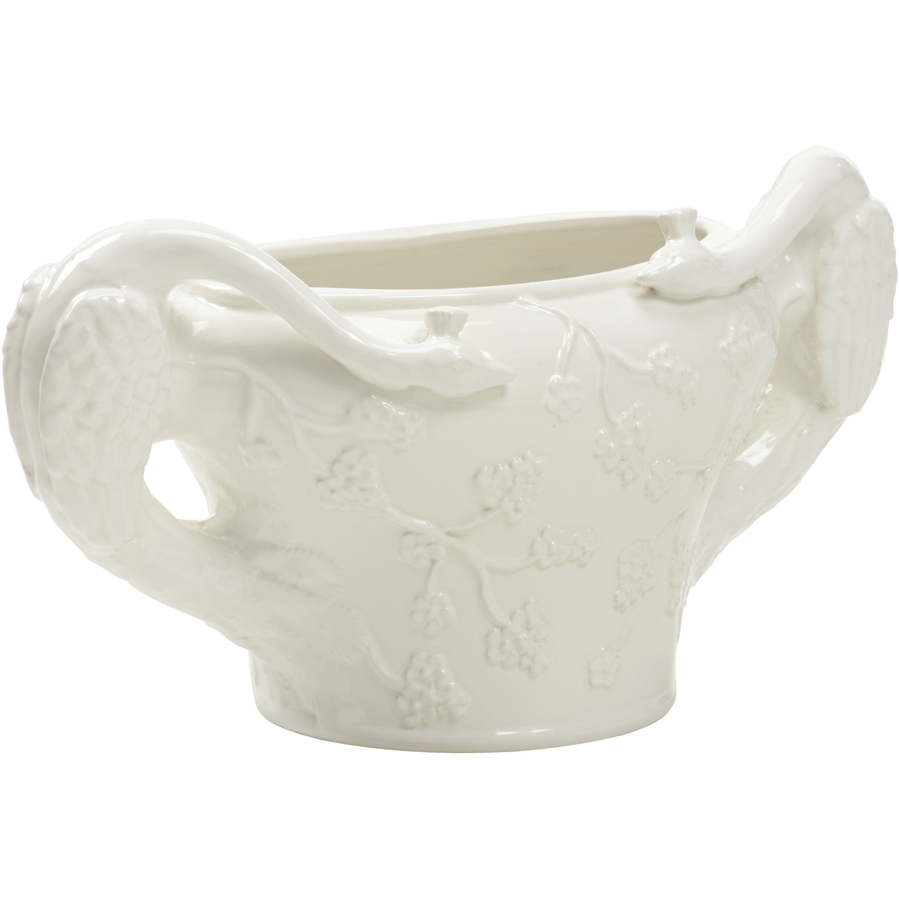 Nicole Peacock White/Cream Planter